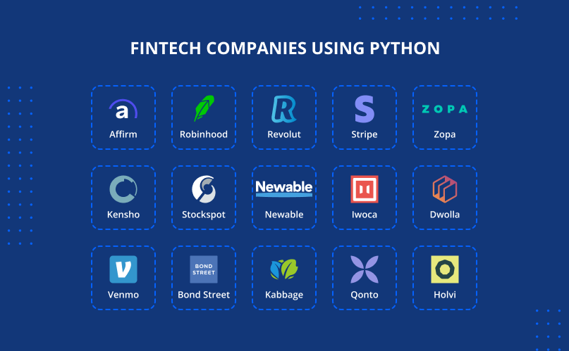 Fintech companies using Python