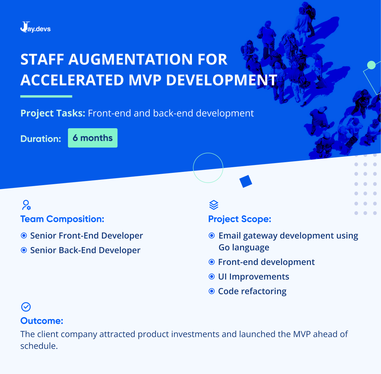 Staff augmentation for accelerated MVP development